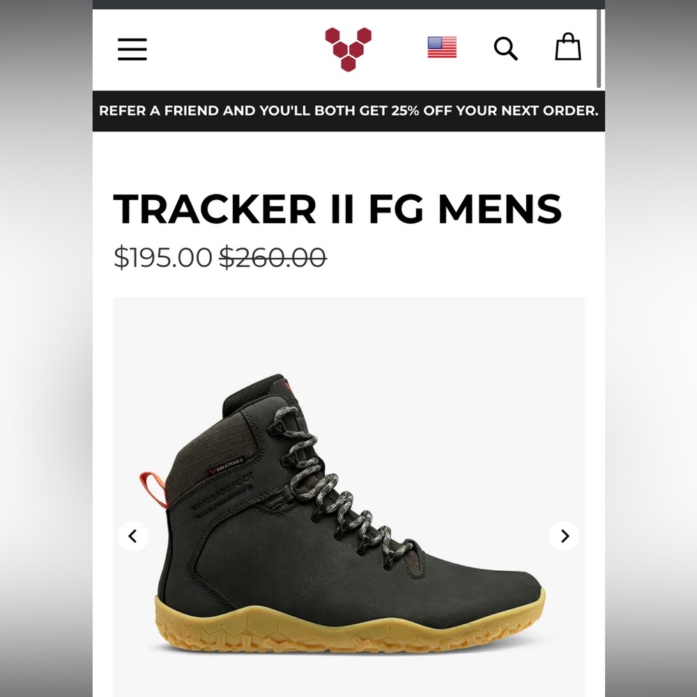 Vivo Barefoot tracker ii FG men’s work boot size 41